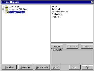 FTP Site Manager
