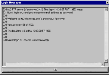 Login Messages