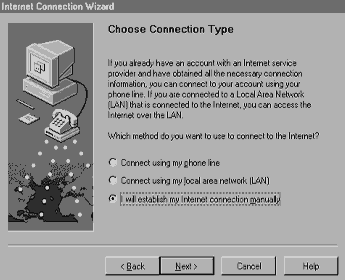Internet Connection Wizard